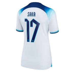 Lacne Ženy Futbalové dres Anglicko Bukayo Saka #17 MS 2022 Krátky Rukáv - Domáci